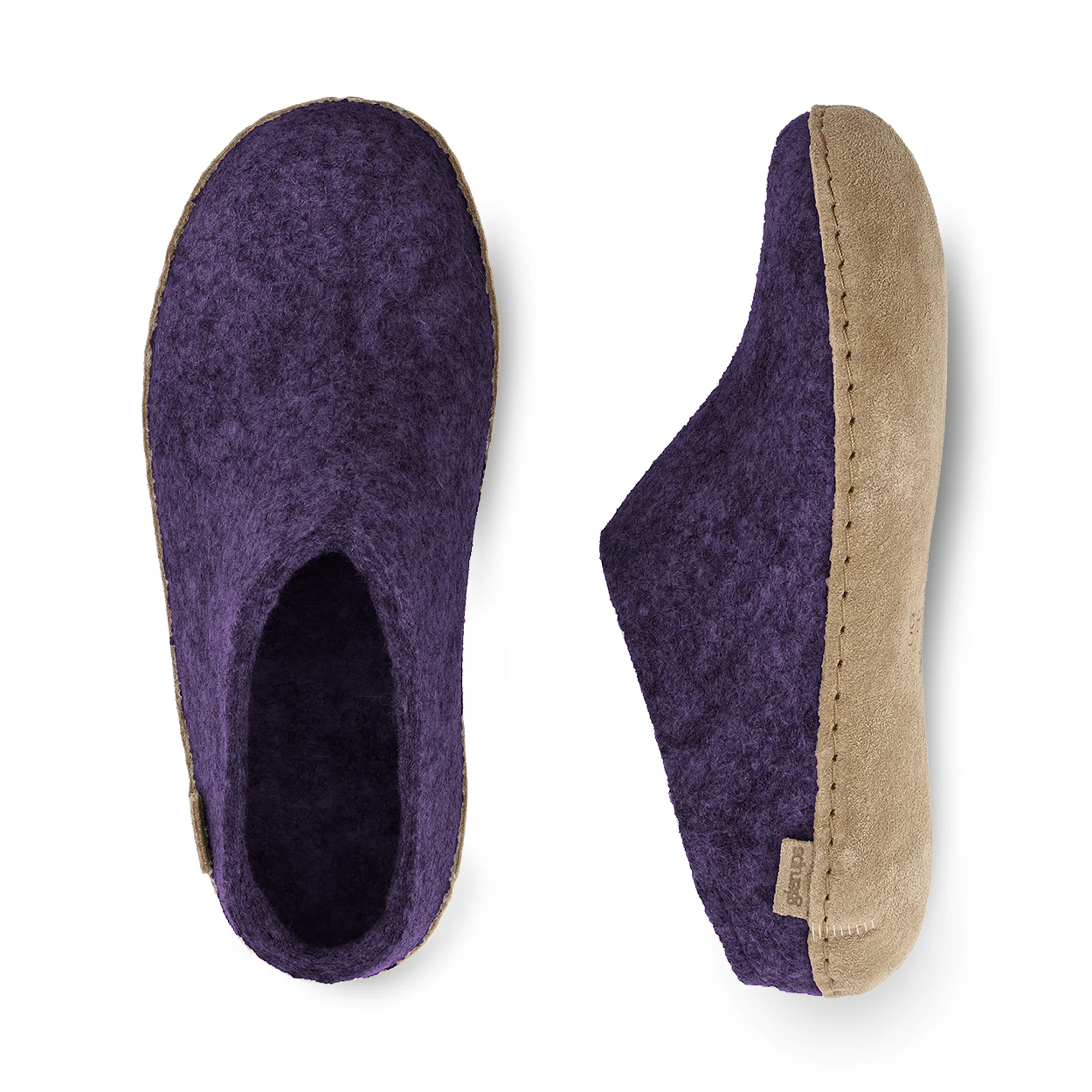 Slip-on with leather sole - Purple - Image 3