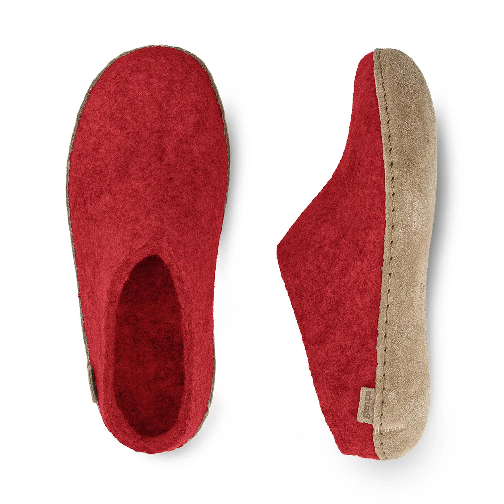 Slip-on with leather sole - Red - Image 5
