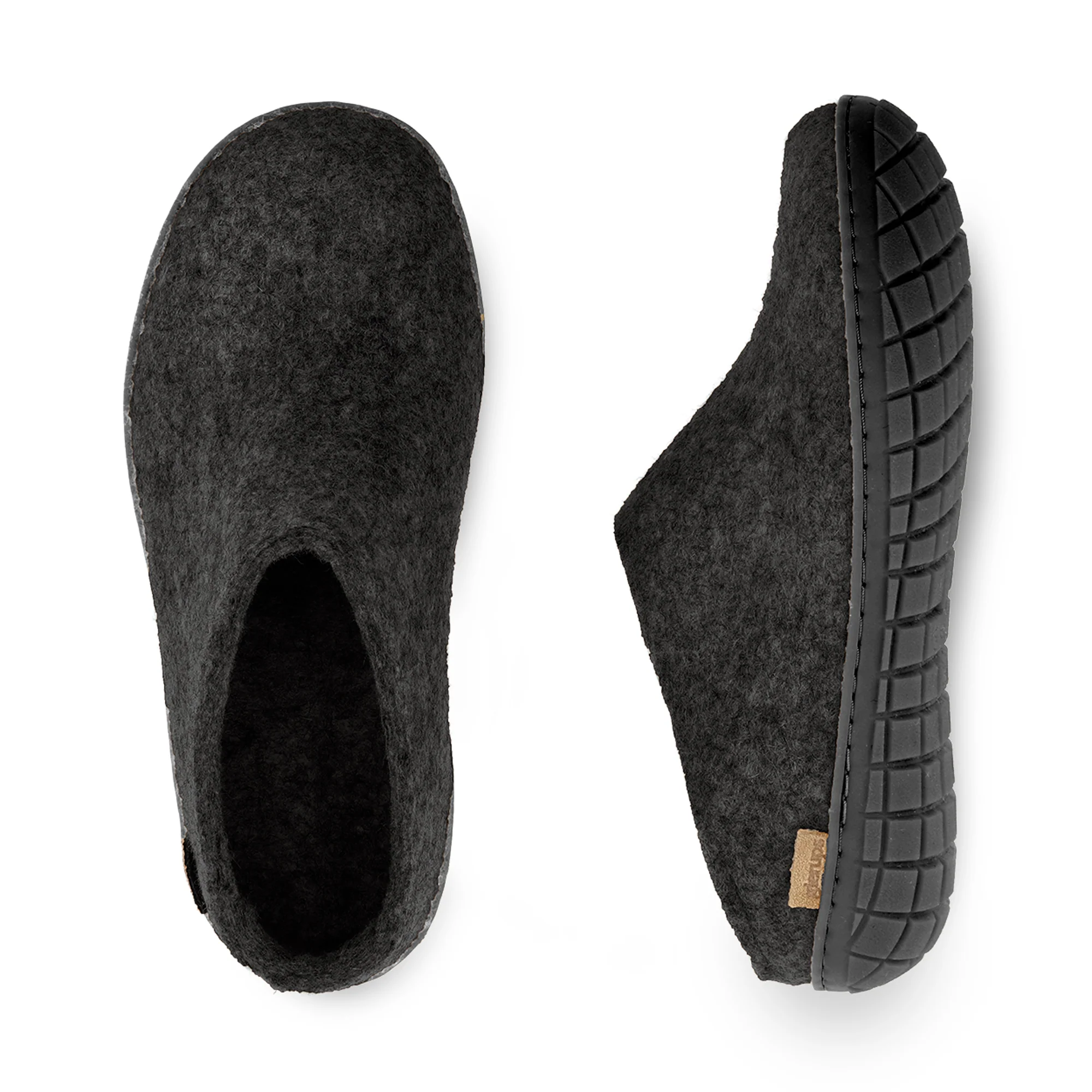Slip-on with natural rubber sole - black - Charcoal - Image 5
