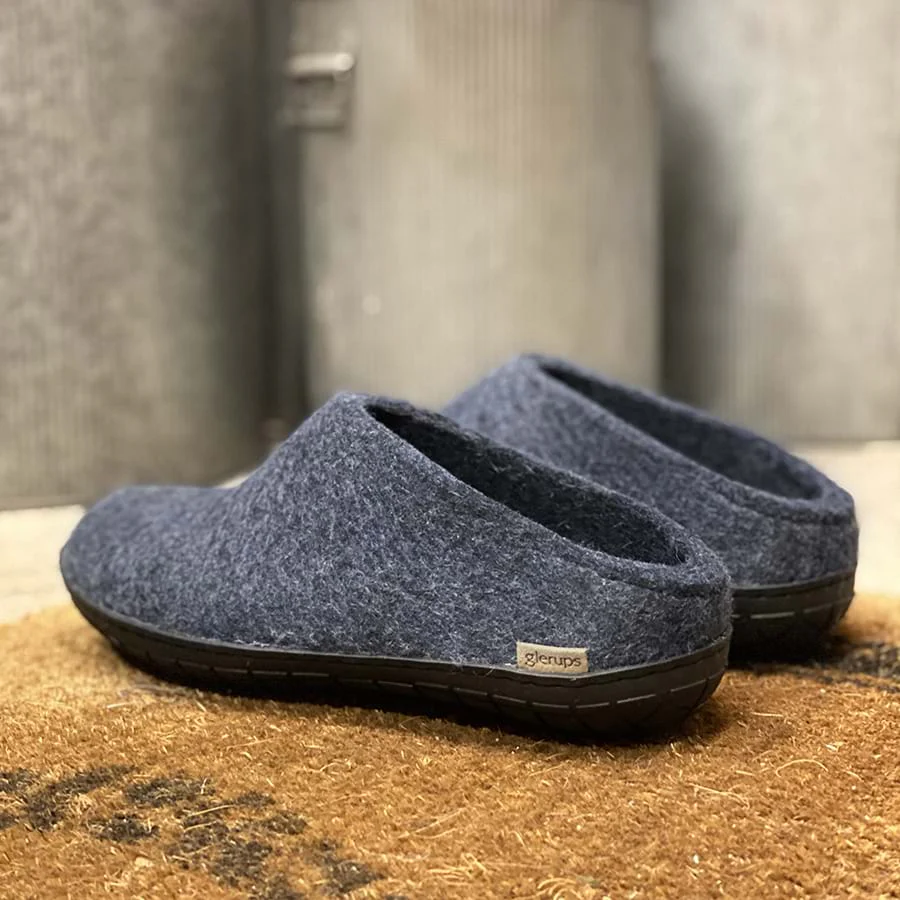 Slip-on with natural rubber sole - black - Denim - Image 2