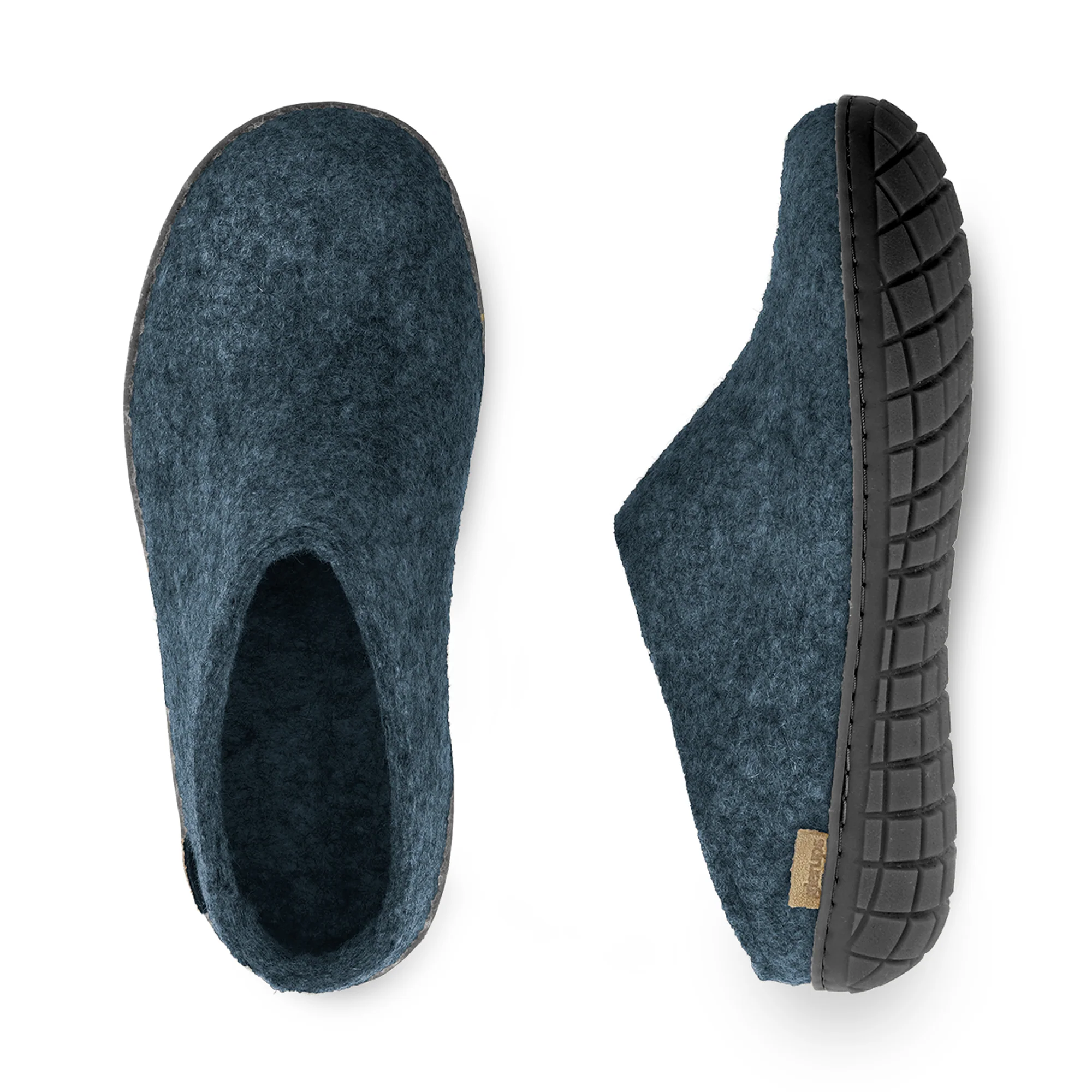 Slip-on with natural rubber sole - black - Denim - Image 5
