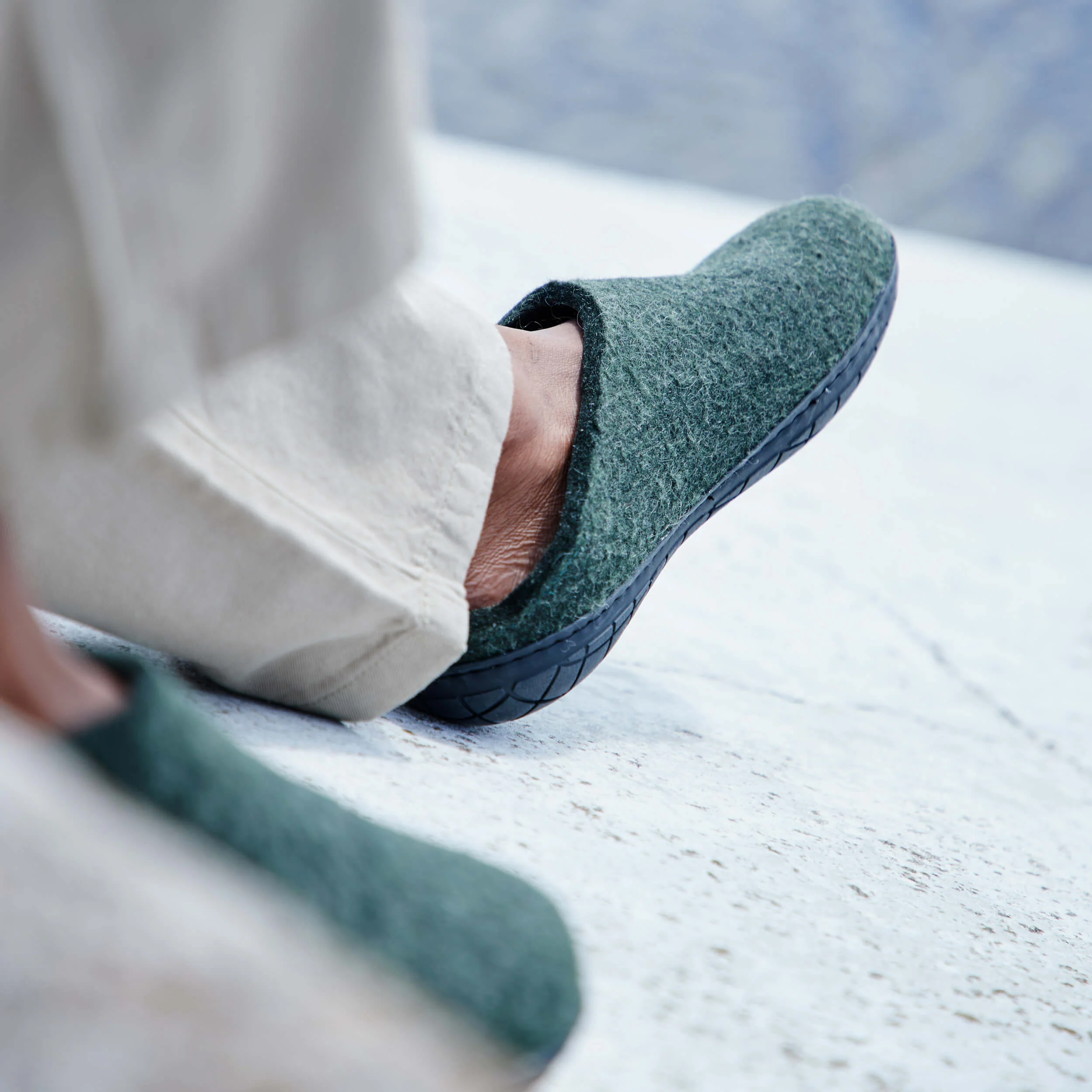 Slip-on with natural rubber sole - black - Forest - Image 3