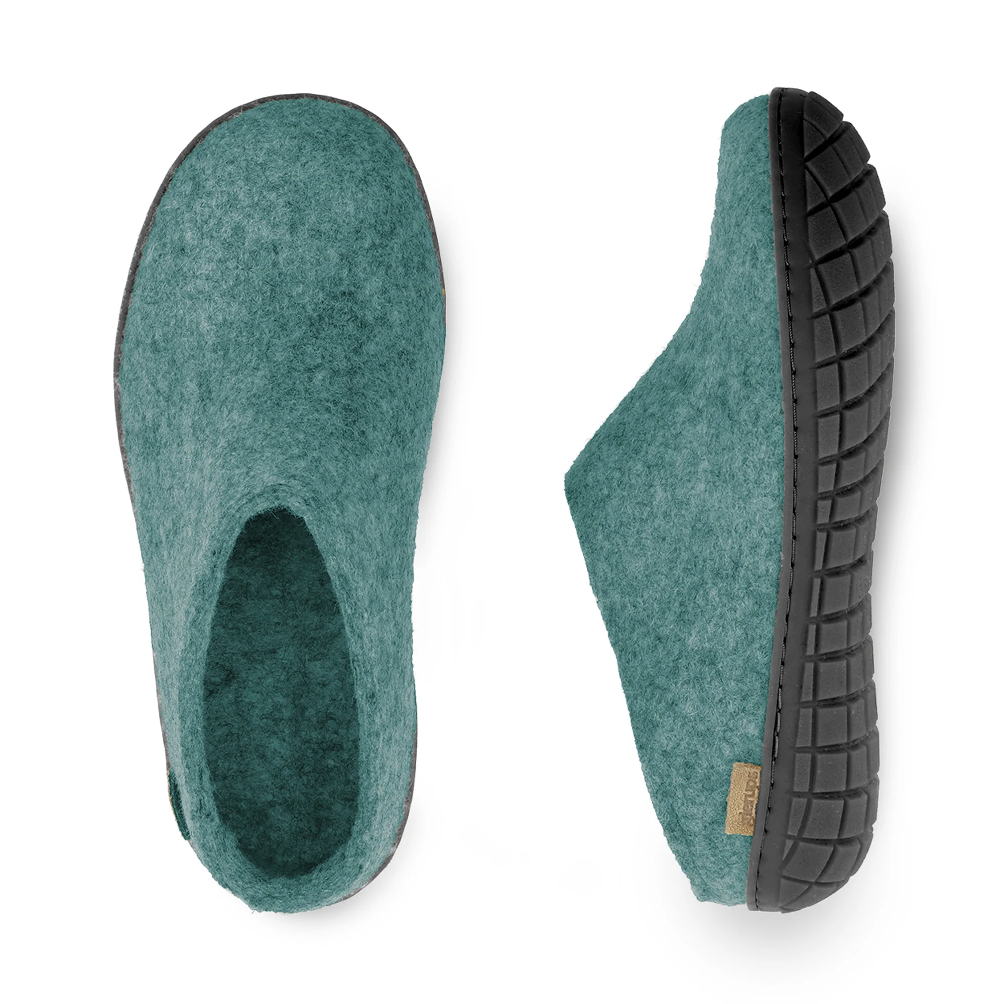 Slip-on with natural rubber sole - black - North Sea - Image 4