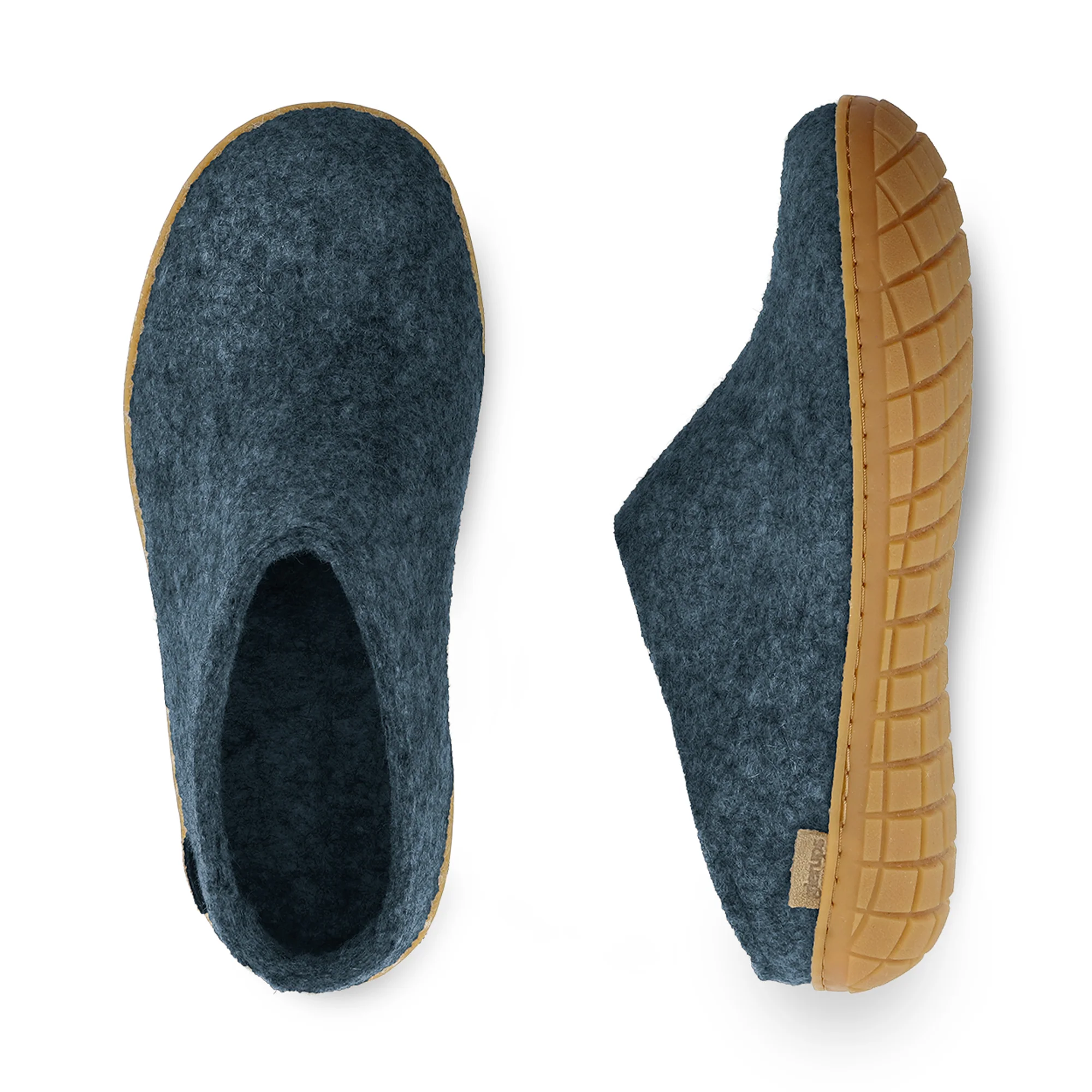 Slip-on with natural rubber sole - honey - Denim - Image 6