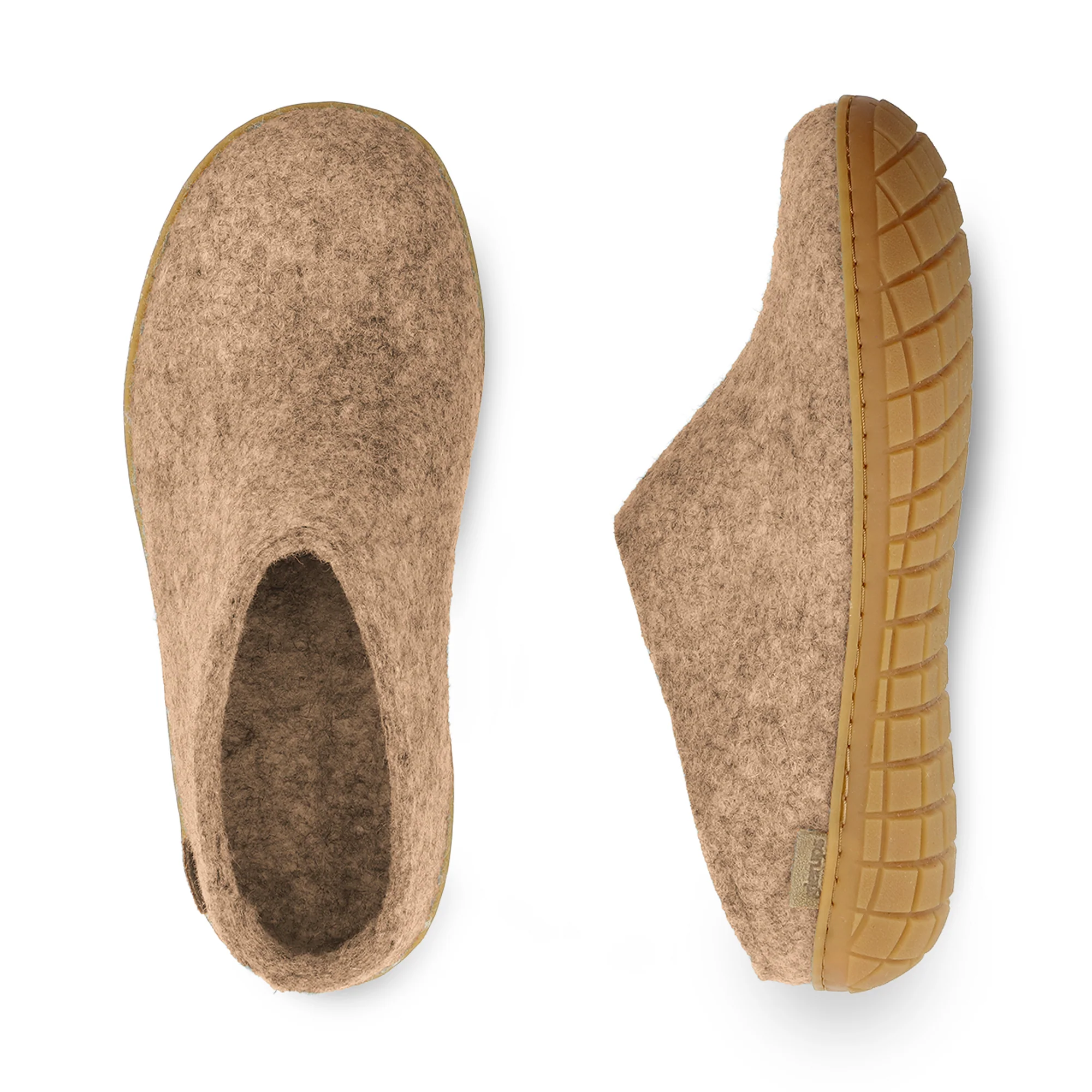 Slip-on with natural rubber sole - honey - Sand - Image 4